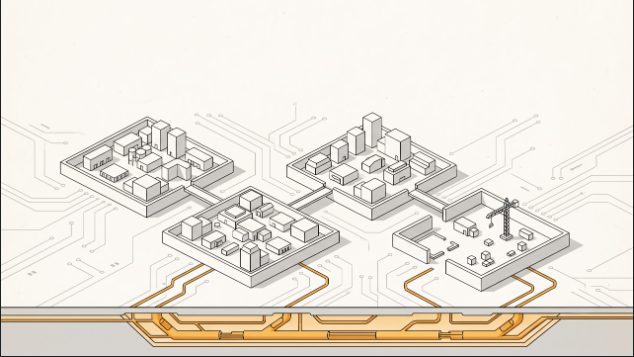 Blocs Over Substrate